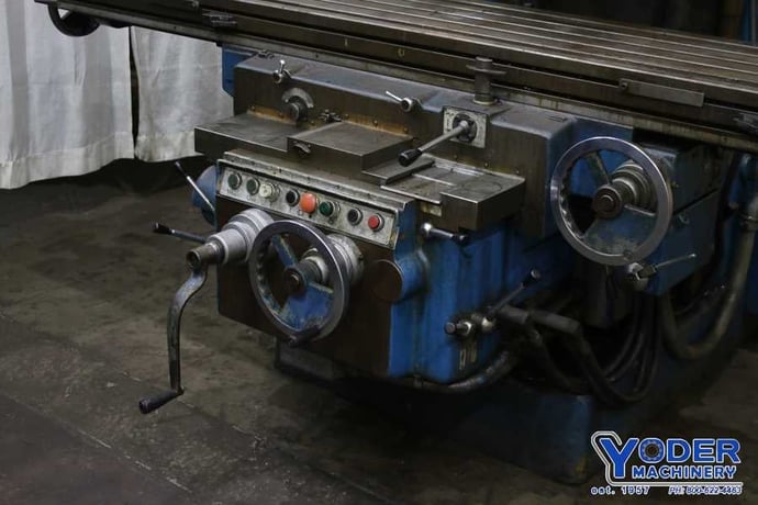OKK #MDH-5V, vertical mill, 18" x96" table, 30 HP, #50 NS, power draw bar, #76388 - Image 3