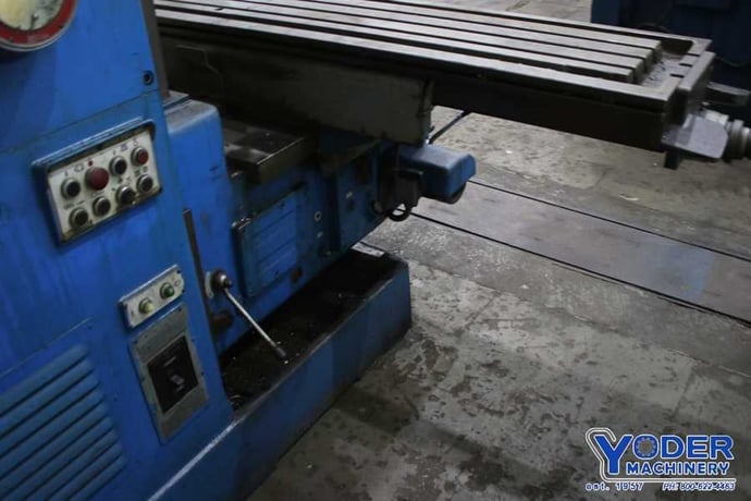 OKK #MDH-5V, vertical mill, 18" x96" table, 30 HP, #50 NS, power draw bar, #76388 - Image 9