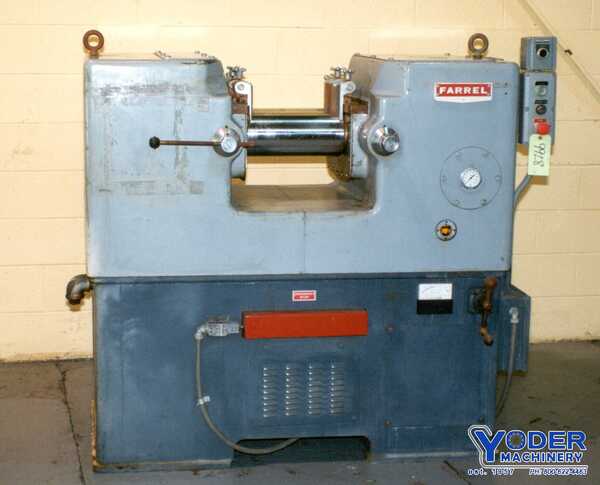 Farrell #6FF350AC, 2-Roll Laboratory Mill, 6" dia x 13" face, vertical feed, 7.5 HP, 1973, #9928 - Image 2