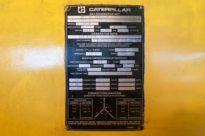 300 KW Caterpillar, diesel generator set, enclosed, #089846 - Image 6