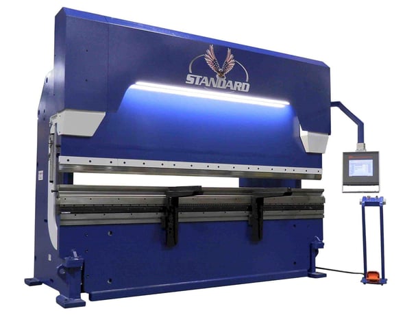 140 Ton, Standard #EV140-10 Precision press brake, 10' overall, 101" between housing, 8" stroke, 16 open, 8" - Image 1