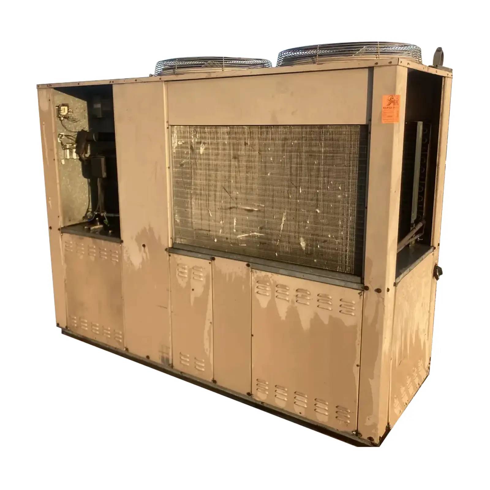 10 Ton, Drake Refrigeration Inc. PACT90S2-T4-HA, Air-Cooled Chiller w/Tank, R-22, (2) 0.5 HP - Image 1