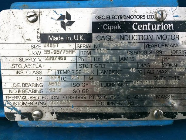 15 Ton, Mycom Nutemp, Water Cooled Indoor Chiller Skid, 75 HP compressor, 1992 - Image 9