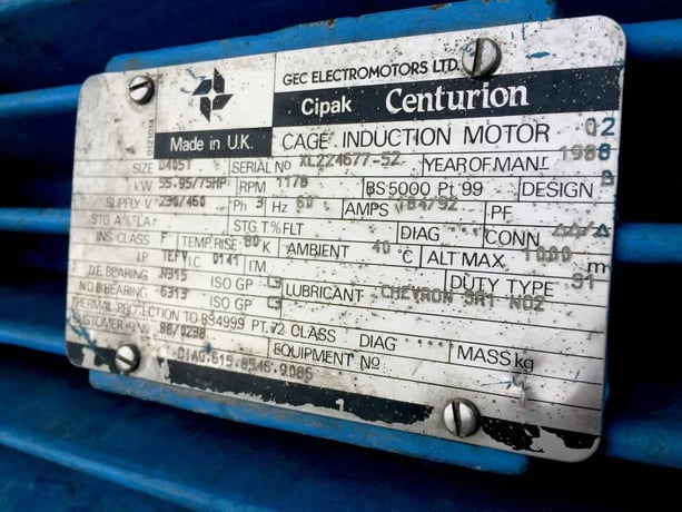 15 Ton, Mycom Nutemp, Water Cooled Indoor Chiller Skid, 75 HP compressor, 1992 - Image 10