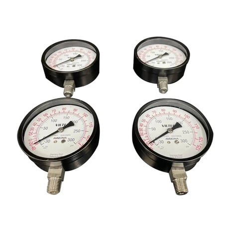 Vilter 1204E, Ammonia Pressure Gauge, -30 - 300 psi, 1/4 NPT - Image 2