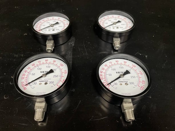 Vilter 1204E, Ammonia Pressure Gauge, -30 - 300 psi, 1/4 NPT - Image 3