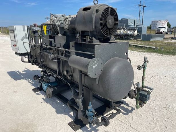 75 HP FES 140LE-B, Rotary Screw Compressor Package, 3600 RPM, 350 psig, 1987 - Image 4