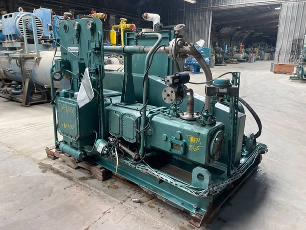Burton Corblin P123-M82S, Reciprocating Gas Compressor, 30 HP Motor, Gas Refrigerant, 1990 - Image 5