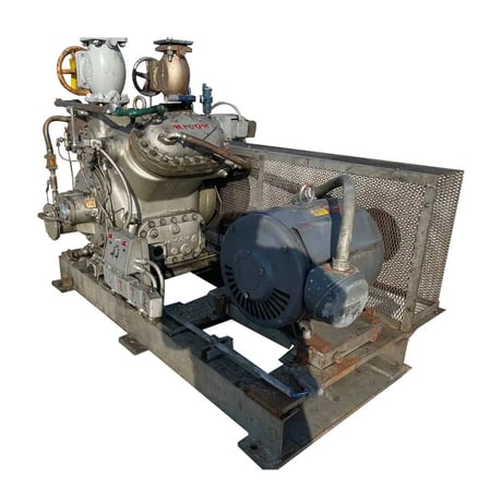 75 HP Mycom N4B, 4-Cylinder Reciprocating Compressor Package, Belt Driven, 230/460 V, 1200 RPM, 470 psig - Image 2