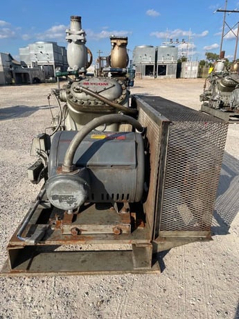 75 HP Mycom N4B, 4-Cylinder Reciprocating Compressor Package, Belt Driven, 230/460 V, 1200 RPM, 470 psig - Image 5