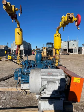 125 HP Vilter 4412, 12-Cylinder Reciprocating Compressor Package, Belt Driven, 460 V, 1200 RPM, 464 CFM, 1959 - Image 5