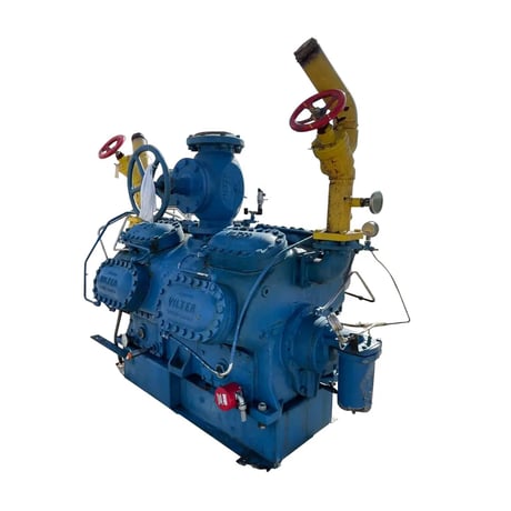 200 HP Vilter 4416, 16-Cylinder Reciprocating Compressor Package, Belt Driven, 460 V, 1200 RPM, 619 CFM - Image 2