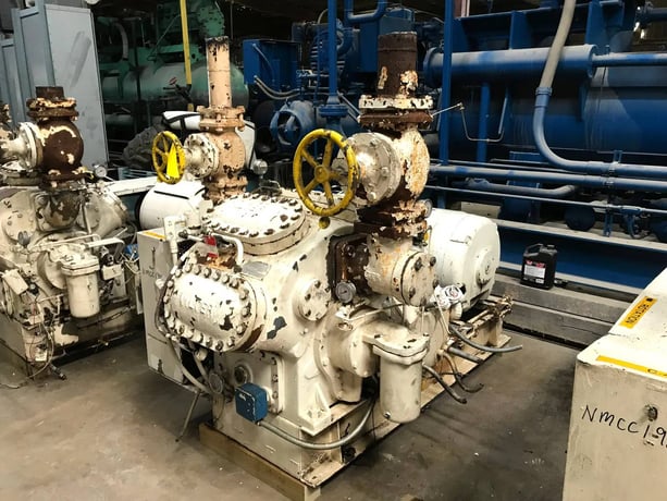100 HP Vilter 448, 8-Cylinder Reciprocating Compressor Package, Belt Driven, 230/460 V, 1200 RPM - Image 5