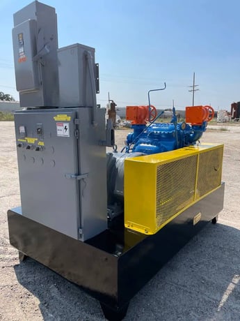 100 HP Vilter 448, 8-Cylinder Reciprocating Compressor Package, Belt Driven, 460 V, 1200 RPM, 320/162 psig - Image 7