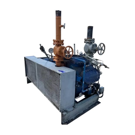 75 HP Vilter 448, 8-Cylinder Reciprocating Compressor Package, Belt Driven, 230/460 V, 1200 RPM, 209 CFM - Image 2