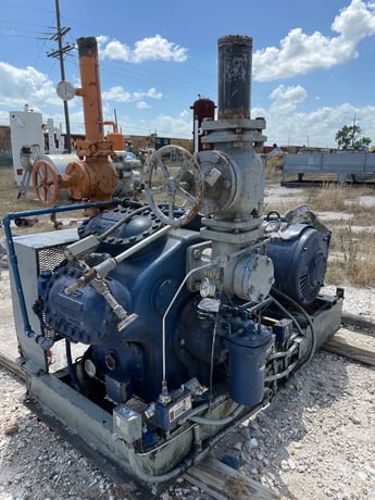 75 HP Vilter 448, 8-Cylinder Reciprocating Compressor Package, Belt Driven, 230/460 V, 1200 RPM, 209 CFM - Image 6