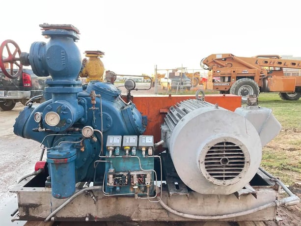 Vilter 448, 8-Cylinder Reciprocating Compressor Package, Belt Driven, 1200 RPM, 209 CFM - Image 5