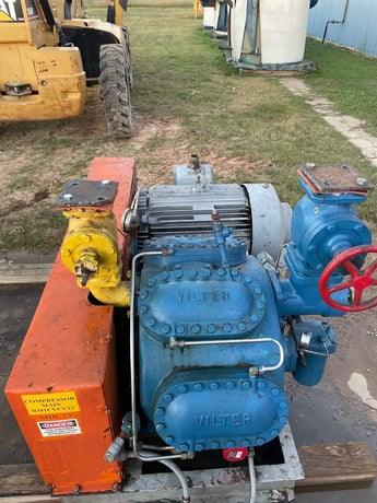 Vilter 448, 8-Cylinder Reciprocating Compressor Package, Belt Driven, 1200 RPM, 209 CFM - Image 7