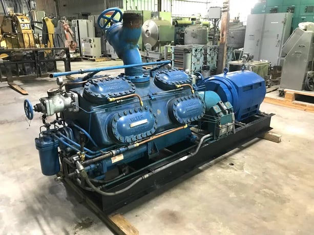 300 HP Vilter 4516, 16-Cylinder Reciprocating Compressor Package, Semi-Hermetic Driven, 460 V, 1185 RPM - Image 6