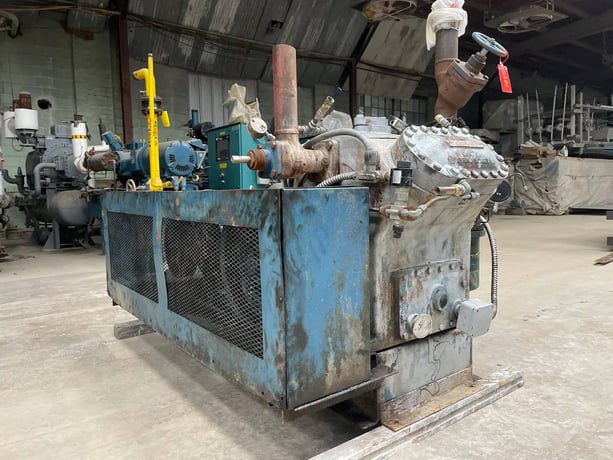 50 HP Vilter 454XL, 4-Cylinder Reciprocating Compressor, Belt Driven, 230/460 V, 1200 RPM, 199 CFM - Image 8