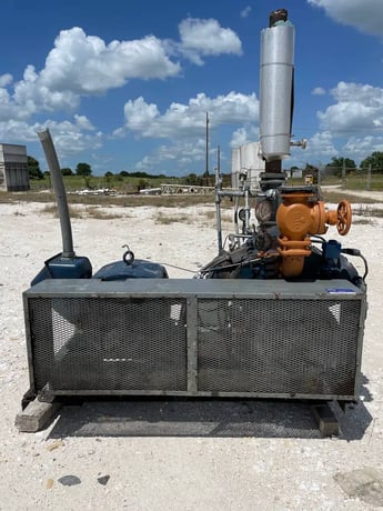 100 HP Vilter 456, 6-Cylinder Reciprocating Compressor Package, Belt Driven, 230/460 V, 1200 RPM, 525/375 psig - Image 3