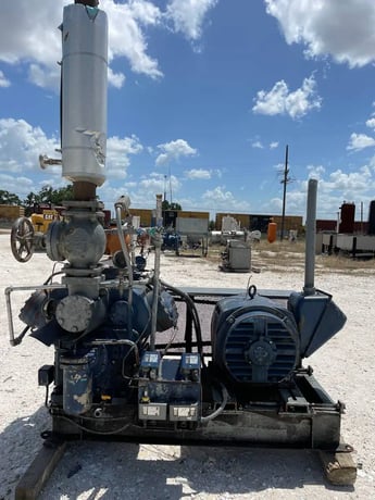 100 HP Vilter 456, 6-Cylinder Reciprocating Compressor Package, Belt Driven, 230/460 V, 1200 RPM, 525/375 psig - Image 7