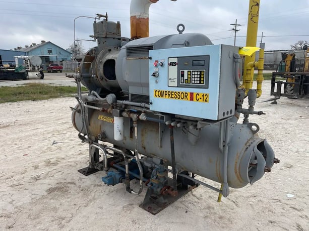 200 HP FES 16S, Rotary Screw Compressor Package, 440 V, 350 psig, 1997 - Image 4