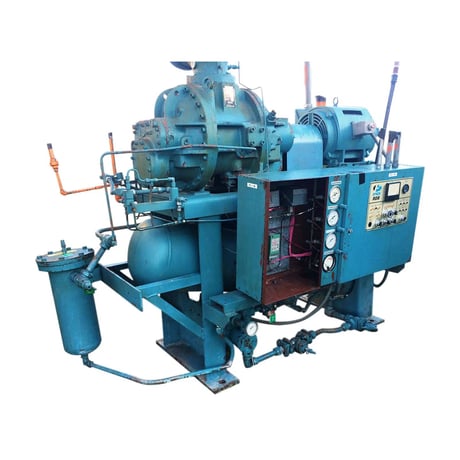50 HP Frick RDB-67, Rotary Screw Compressor Package, 208-230/460 V, 1800 RPM, 300 psig, Missing Control Panel - Image 1
