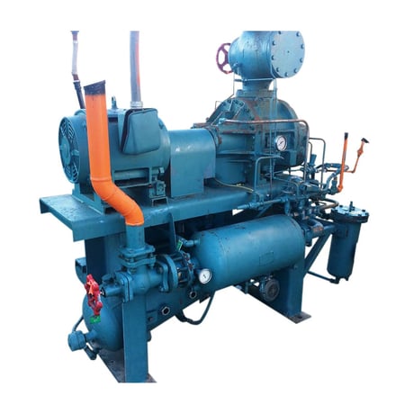 50 HP Frick RDB-67, Rotary Screw Compressor Package, 208-230/460 V, 1800 RPM, 300 psig, Missing Control Panel - Image 2