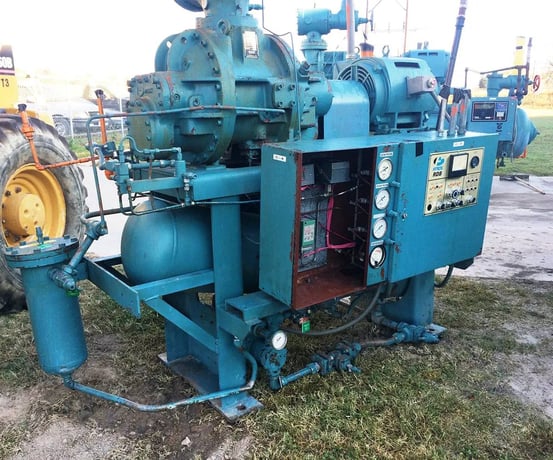 50 HP Frick RDB-67, Rotary Screw Compressor Package, 208-230/460 V, 1800 RPM, 300 psig, Missing Control Panel - Image 3