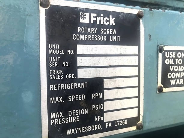 250 HP Frick RWB-II-316, Rotary Screw Compressor Package, 4160 V, 3600 RPM, 300 psig - Image 9