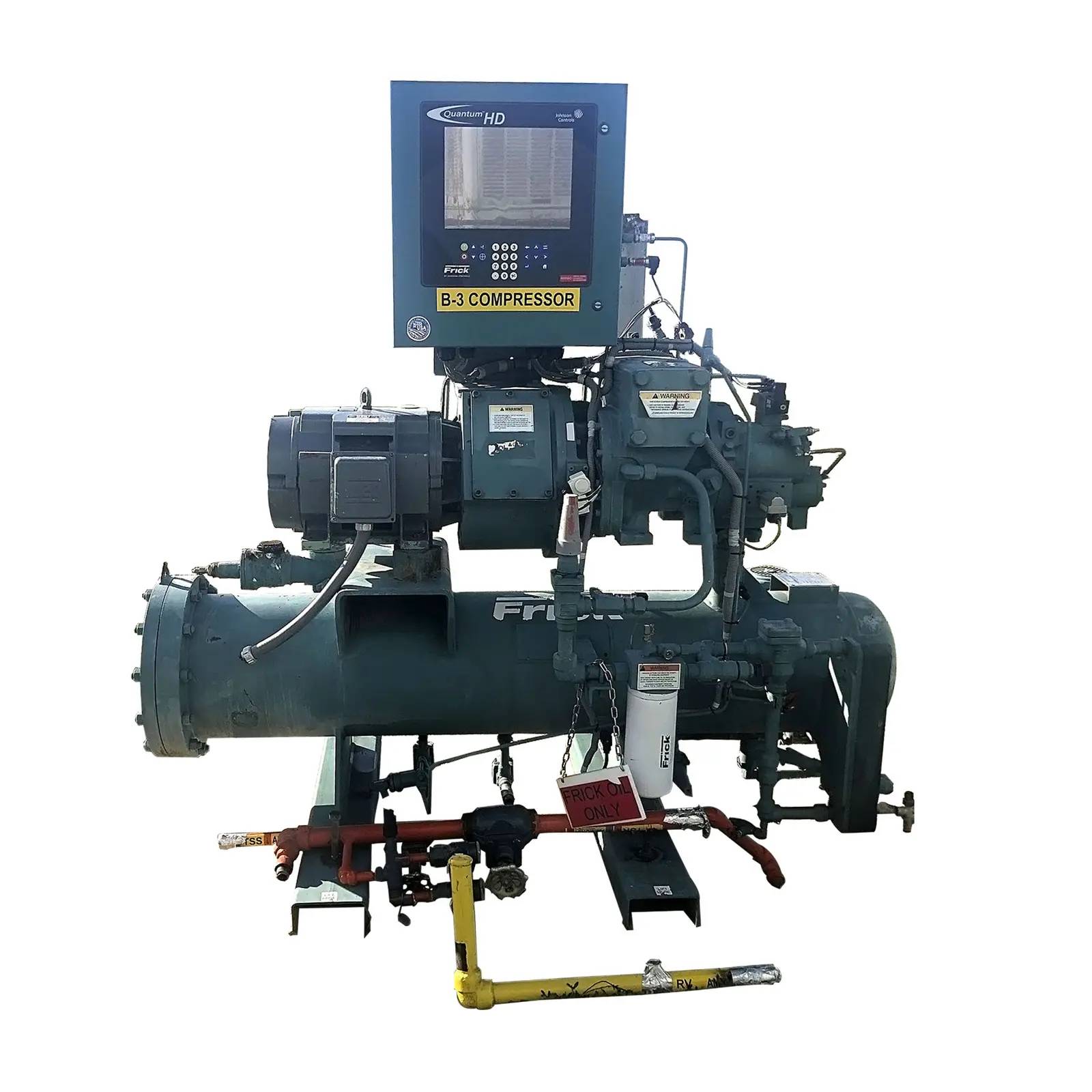 40 HP Frick RXF-39, Rotary Screw Compressor Package, 460 V, 3600 RPM, 400 psig - Image 1