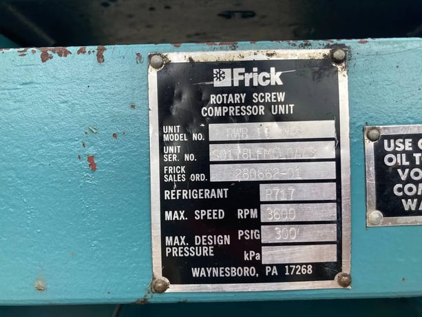 800 HP Frick RWB-II-316, Rotary Screw Compressor Package, 3600 RPM, 300 psig - Image 10