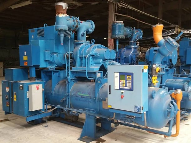 GEA, Rotary Screw Compressor Package, Missing Motor and Control Panel - Image 3