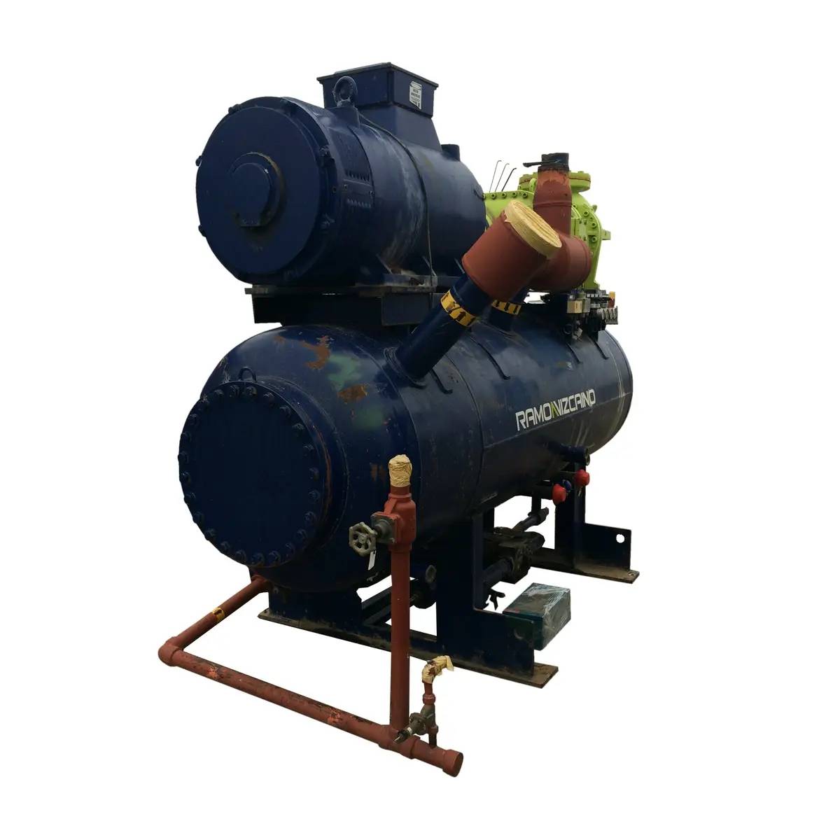 725 HP Mycom 250-VMD-2.6, Rotary Screw Compressor Package, 480 V, 300 psi, Missing Control Panel, 2009 - Image 1