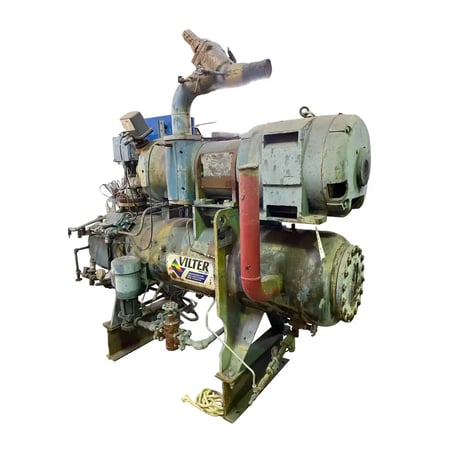 125 HP Vilter, Rotary Screw Compressor Package, 230/460 V, 450 psig, 1997 - Image 2