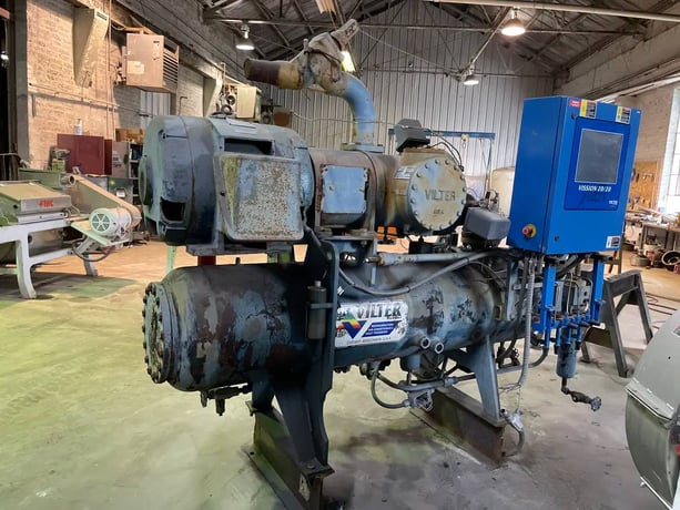 125 HP Vilter, Rotary Screw Compressor Package, 230/460 V, 450 psig, 1997 - Image 7