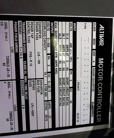 Marley, Cooling Tower Control Panel, 20 HP, 460 V - Image 8