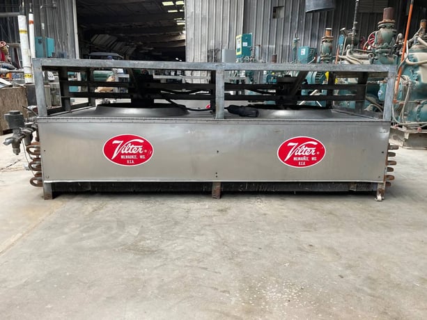2 Fans, Vilter UF 21-64-1/2-XA-HGC, Ammonia Evaporator Coil - 9 TR, Low Temperature, 2 HP, 11600 CFM, 550 FPM - Image 6