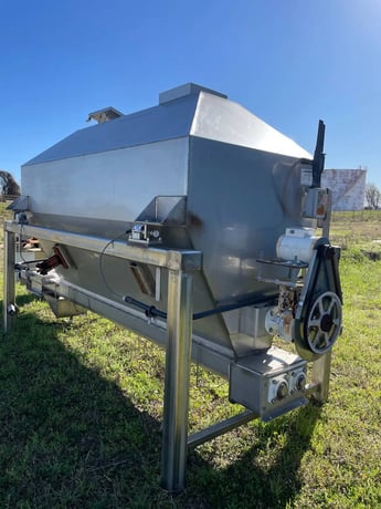 Custom, Stainless Steel Ice Storage Holding Bin & Conveyor, Screw Auger/Ice Dispenser, 1 HP, 48" x 48" x 9' - Image 8