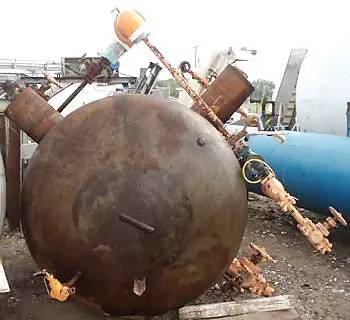 1000 gallon E. L. Nickell, Intercooler/Subcooler, Horizontal, 62" diameter x 85.5" L Tank - Image 7