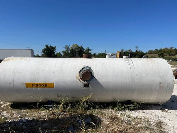 2185 gallon Precision Heat Exchanger Co, Horizontal Intercooler, 52" diameter x 203" L Tank, 1987 - Image 7