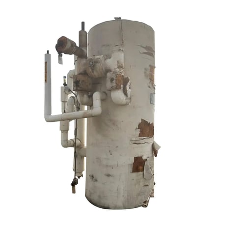 528 gallon RVS, Vertical Ammonia Subcooler, 36" diameter x 96" L Tank, 1989 - Image 1