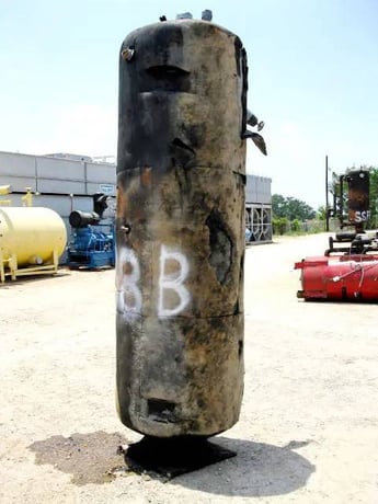 377 gallon Stone Mfg., Ammonia Intercooler, 34" diameter x 96" L Tank - Image 3
