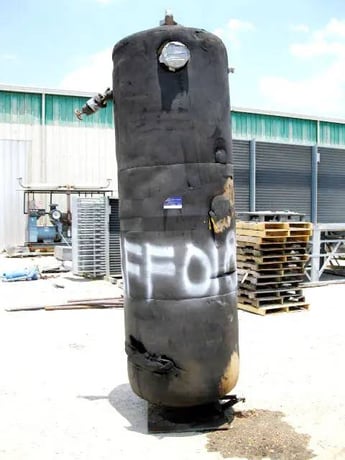 377 gallon Stone Mfg., Ammonia Intercooler, 34" diameter x 96" L Tank - Image 5