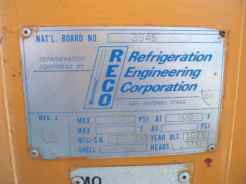 400 Gallons, Reco, Ammonia Oil Scrubber Tank, 40" diameter x 69" L Tank, 250 psi @ 300 F - Image 8