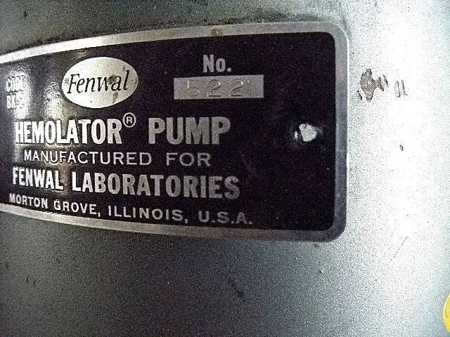 Fenwal Laboratories #522, Vacuum Pump, 0.17 HP, 17.25 RPM, 0.25" inlet, 0.5" outlet - Image 9