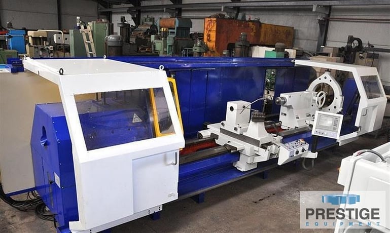 TOS #SUA125, 49.2" swing x 197" centers,Heidenhain CNC, 4-jaw 39" chuck,Steady Rest,chip conveyor, 2009 - Image 1