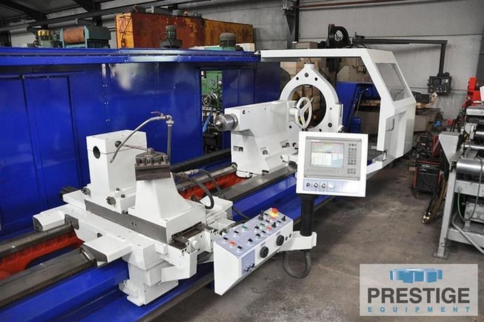 TOS #SUA125, 49.2" swing x 197" centers,Heidenhain CNC, 4-jaw 39" chuck,Steady Rest,chip conveyor, 2009 - Image 3