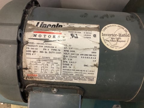 Allen-Bradley #LC2812ATZ Bulletin 1325 DC Motor, 30 hp 1750/2300, TEAO, 500 Volts - Image 3